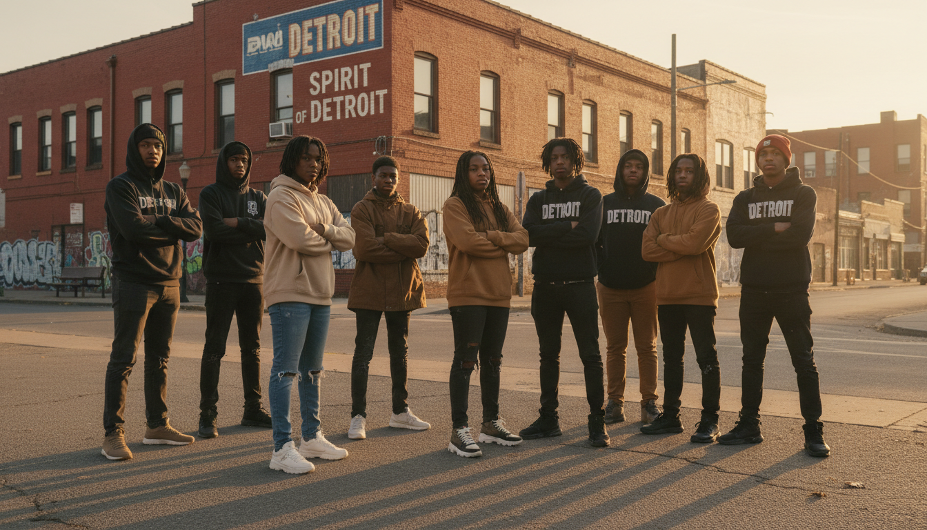 Molding Young Minds student leaders standing together in Detroit
